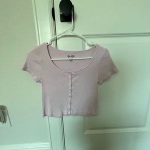 Pacsun Ribbed Cropped Tee